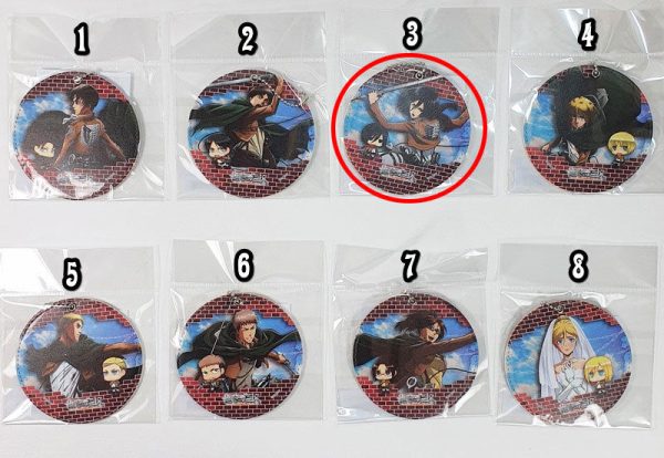 Attack on Titan 2in1 Untersetzer Anhänger Mikasa Ackermann Zu verkaufen – Bild 2