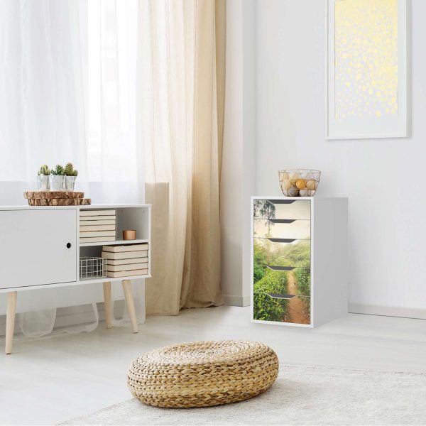 Klebefolie für Möbel IKEA Alex 5 Schubladen (bis 2021) - Design: Green Tea Fields Jetzt online – Bild 3