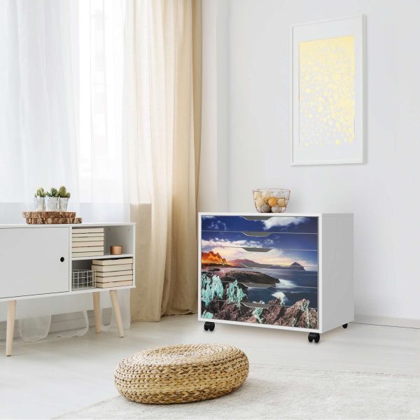 Möbelfolie IKEA Alex Rollcontainer 6 Schubladen (bis 2021) - Design: Seaside Online-Schn?ppchen – Bild 3