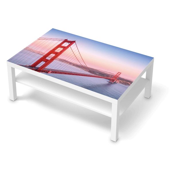 Klebefolie IKEA Lack Tisch 118x78 cm - Design: Golden Gate Im Angebot